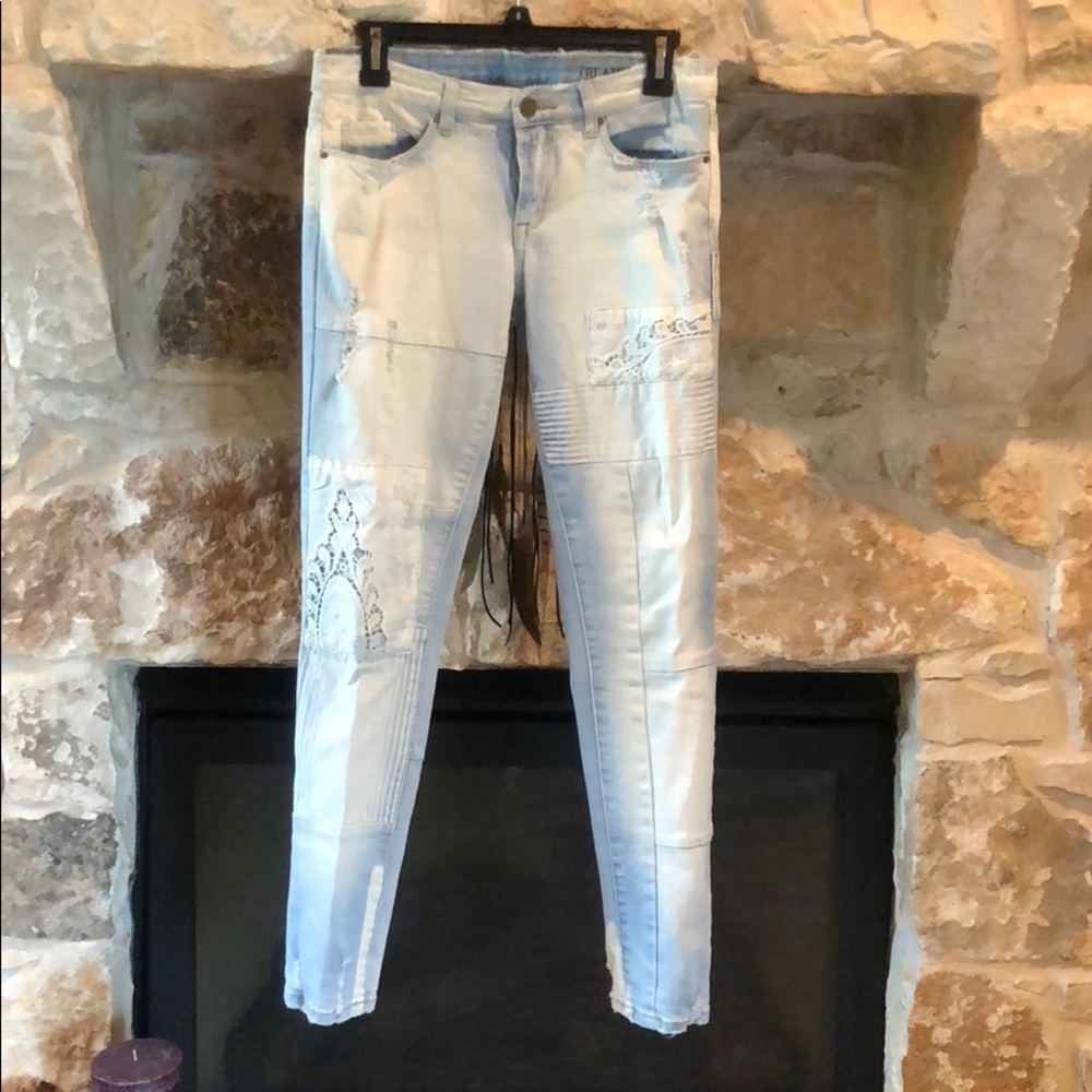 Blank nyc patchwork jeans